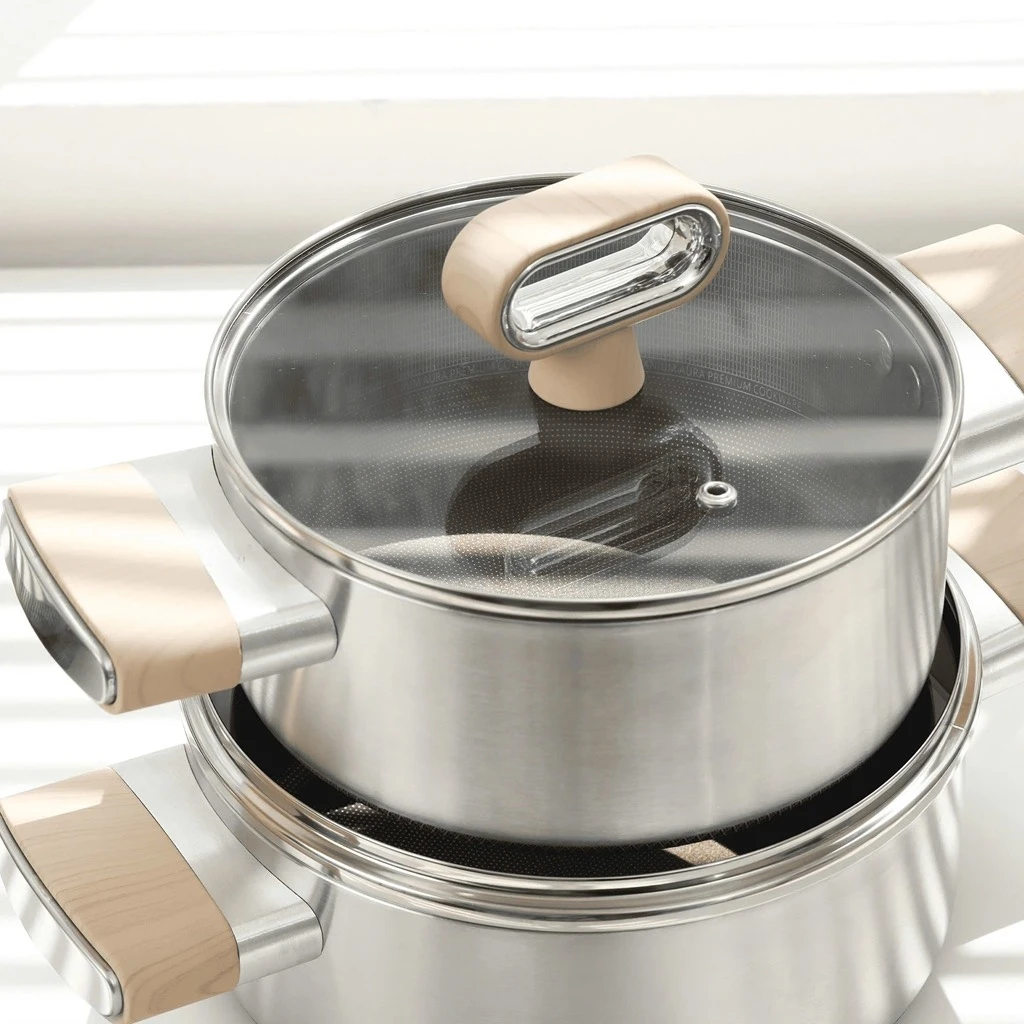 Bộ nồi Haatz 3 món Titanium Aura HTA3