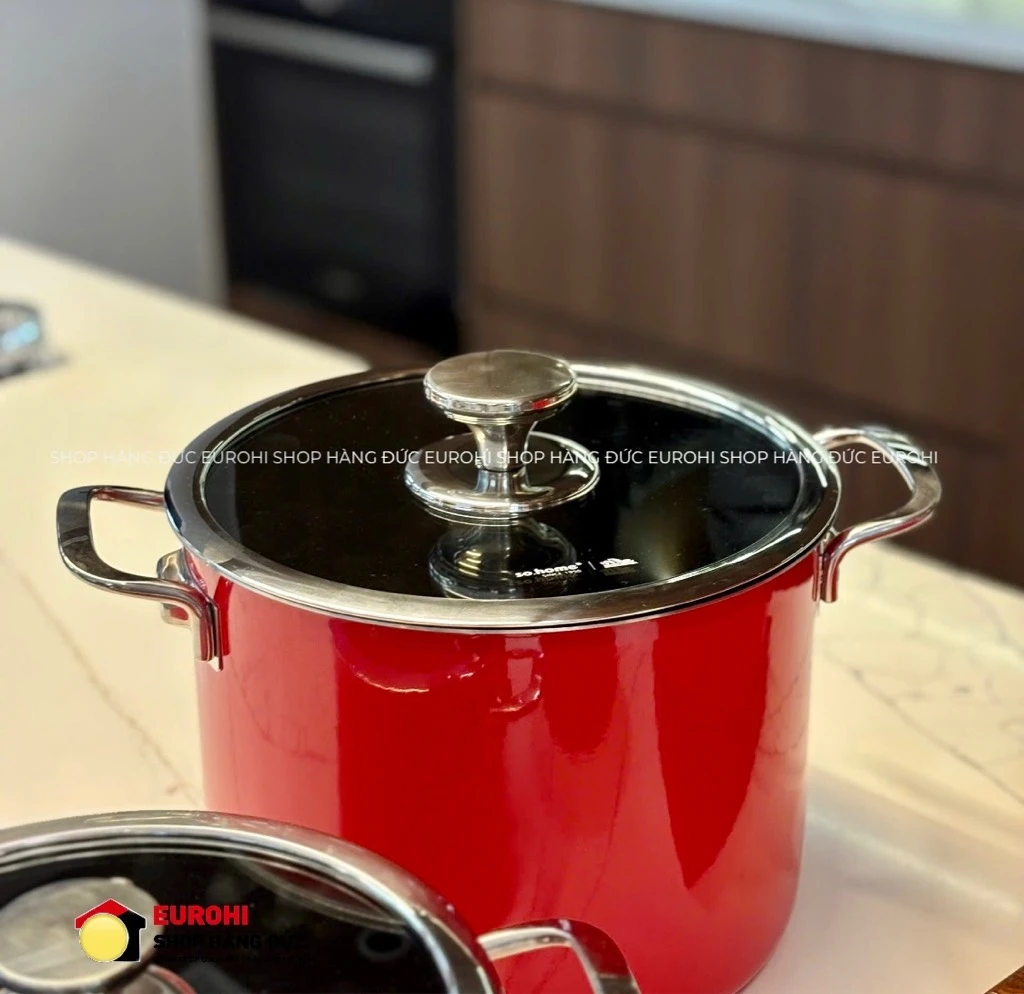 Bộ nồi inox So Home Sydney Australia (màu đỏ)