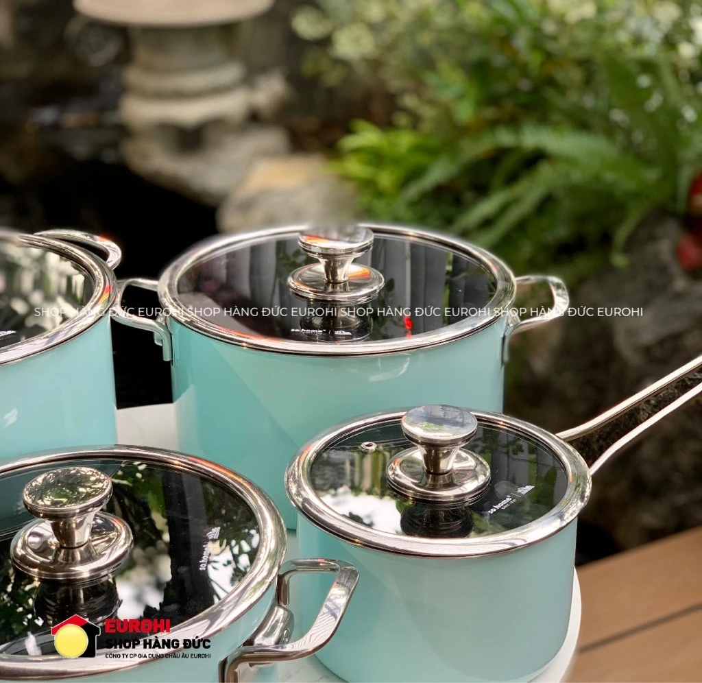 Bộ nồi inox So Home Sydney Australia (màu xanh)