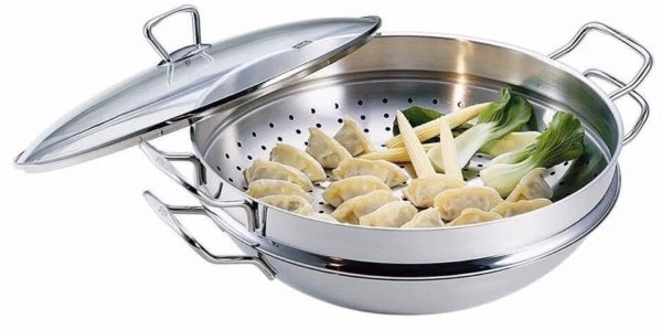 Chảo xào hấp WMF Macao Wok 36cm 4PC 0792566040
