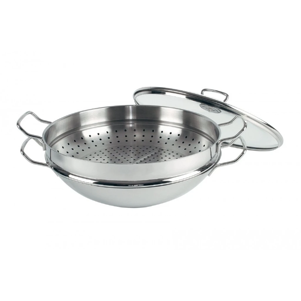 Chảo xào hấp WMF Macao Wok 36cm 4PC 0792566040