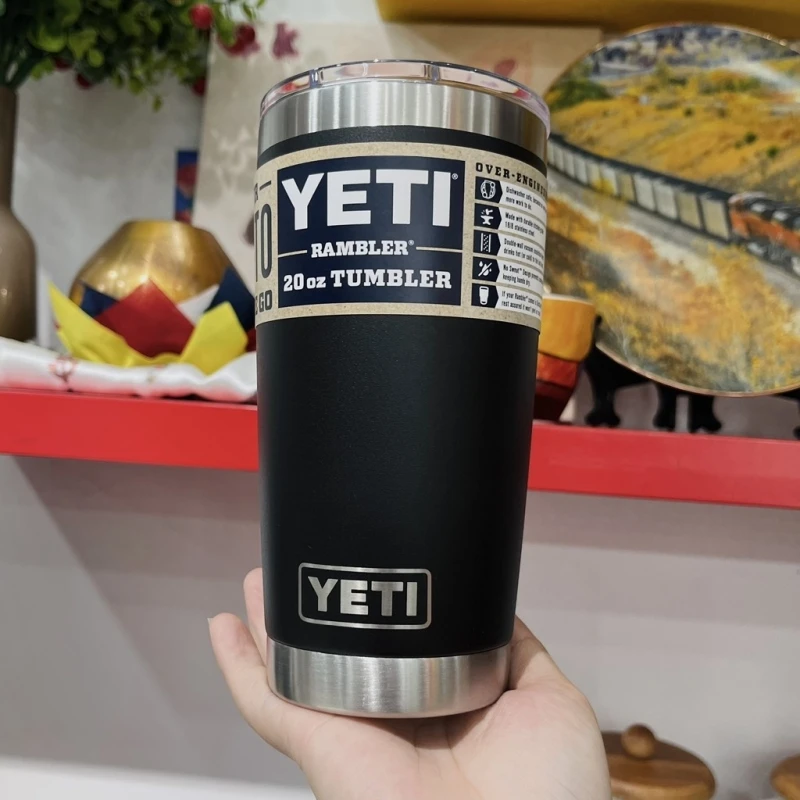 Cốc giữ nhiệt Yeti Tumbler 20oz màu đen