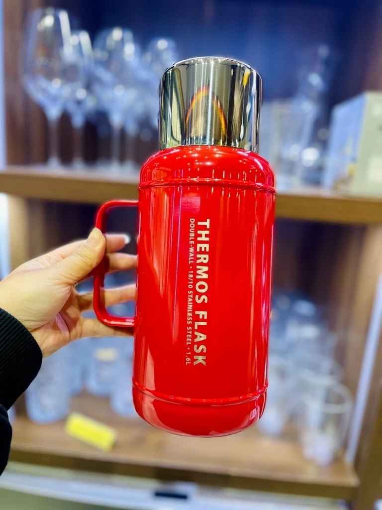 Phích giữ nhiệt Kaiyo 1600ml đỏ