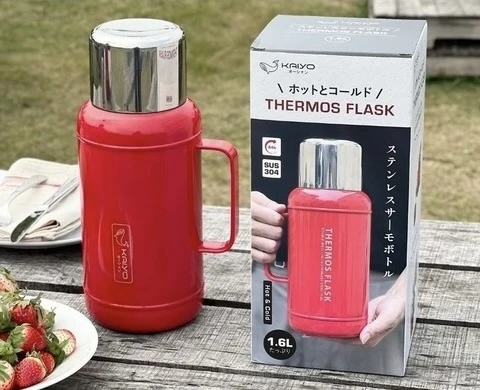 Phích giữ nhiệt Kaiyo 1600ml đỏ