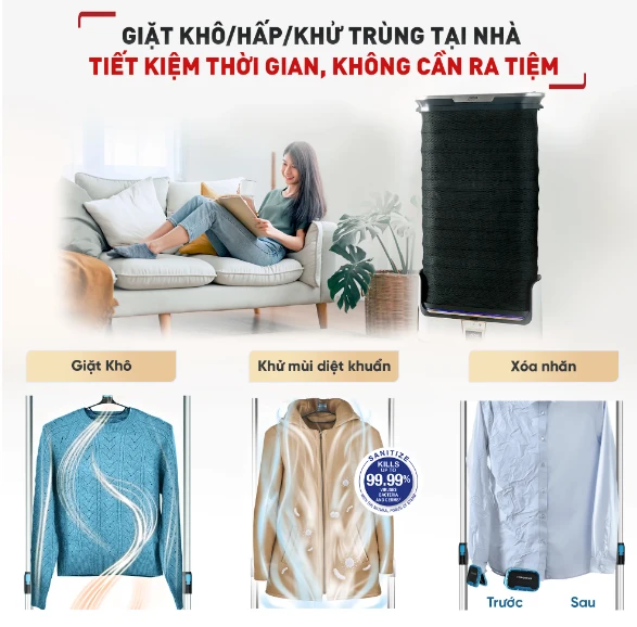 Tủ chăm sóc quần áo Tefal YT4050E1 (CARE FOR YOU)