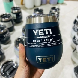 Cốc giữ nhiệt Yeti Wine 300ml Navy hình trứng màu xanh navy