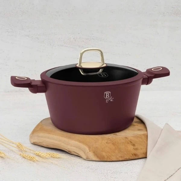 Bộ nồi Berlinger Haus BH/8050 10 món màu đỏ mận
