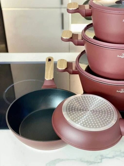 Bộ nồi Berlinger Haus BH/8305 – Leonardo Collection màu đỏ 10 món