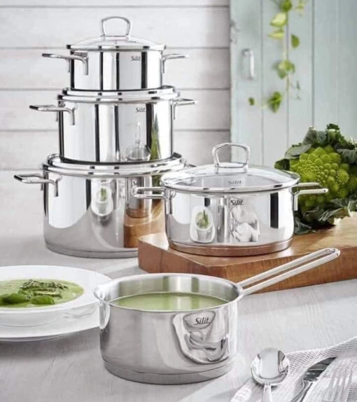Bộ nồi Silit Toskana 5 món (4 nồi, 1 quánh)