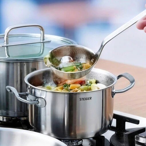 Bộ nồi Steiger Element đúc liền nguyên khối 5 đáy sét 5 món