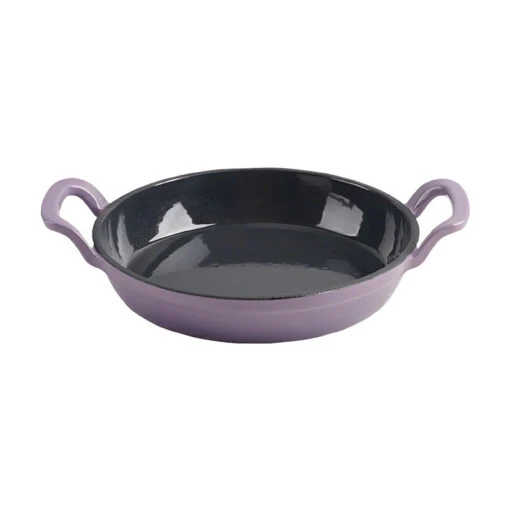 Chảo gang 2 quai kèm nắp kính Happiness 20cm