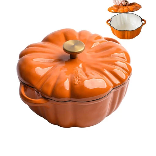 Nồi gang bí Happiness Wok Baby 1,5L