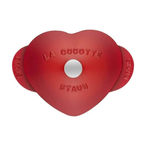 Nồi gang đúc Staub trái tim 20 cm màu đỏ