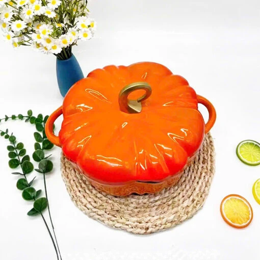 Nồi gang hình bí ngô 25cm