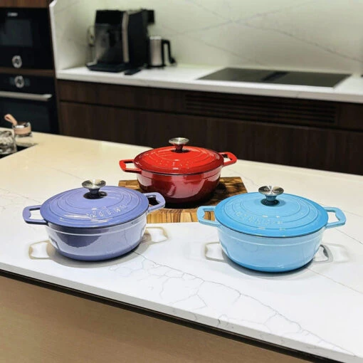 Nồi gang Oceno 22cm – sẵn 3 màu