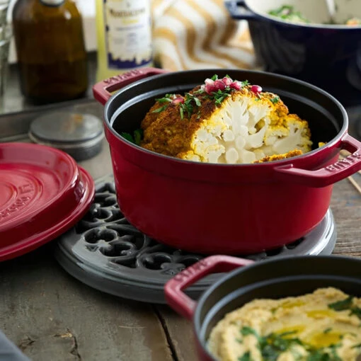 Nồi gang Staub Cocotte Ronde tròn 20cm màu đỏ cherry