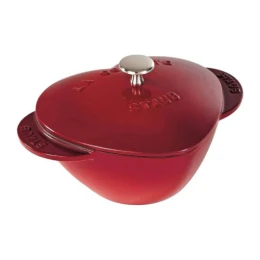 Nồi gang đúc Staub trái tim 20 cm màu đỏ