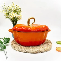 Nồi gang hình bí ngô 25cm