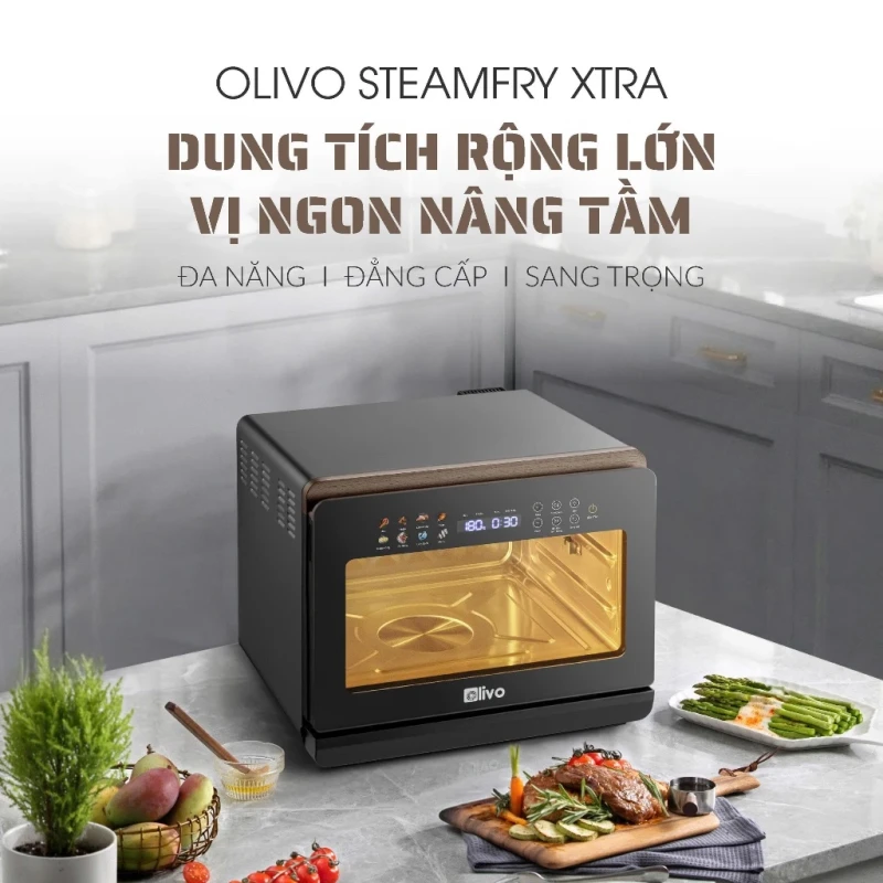 Nồi Chiên Hơi Nước OLIVO SteamFry Xtra 20L Cao Cấp