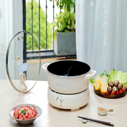 Bộ bếp + nồi lẩu điện 2 ngăn Kaiyo 6L (KHP-064)