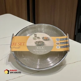 Bộ ráo dầu inox Kela 22cm KL-220T