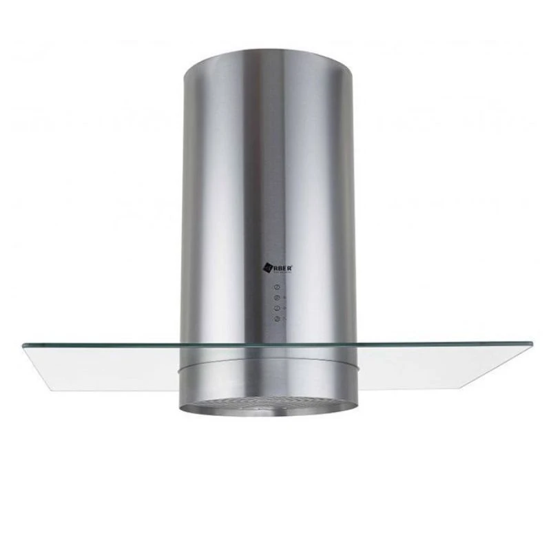 Máy hút khói độc lập toa tròn phi 38,dải led bo tròn, màu đen BU885ISB - đen