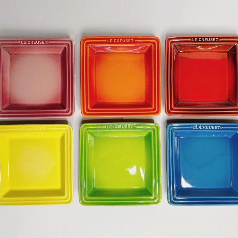 Set 6 đĩa vuông Le Creuset size nhỏ