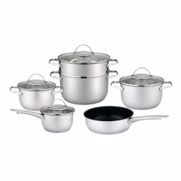 "Bộ nồi Buchen Titanium (Bộ nồi 6 món  inox 304 cao cấp )" Buchen Titanium