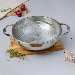 Nồi lẩu Kaiyo 28cm inox 304 đúc nguyên khối