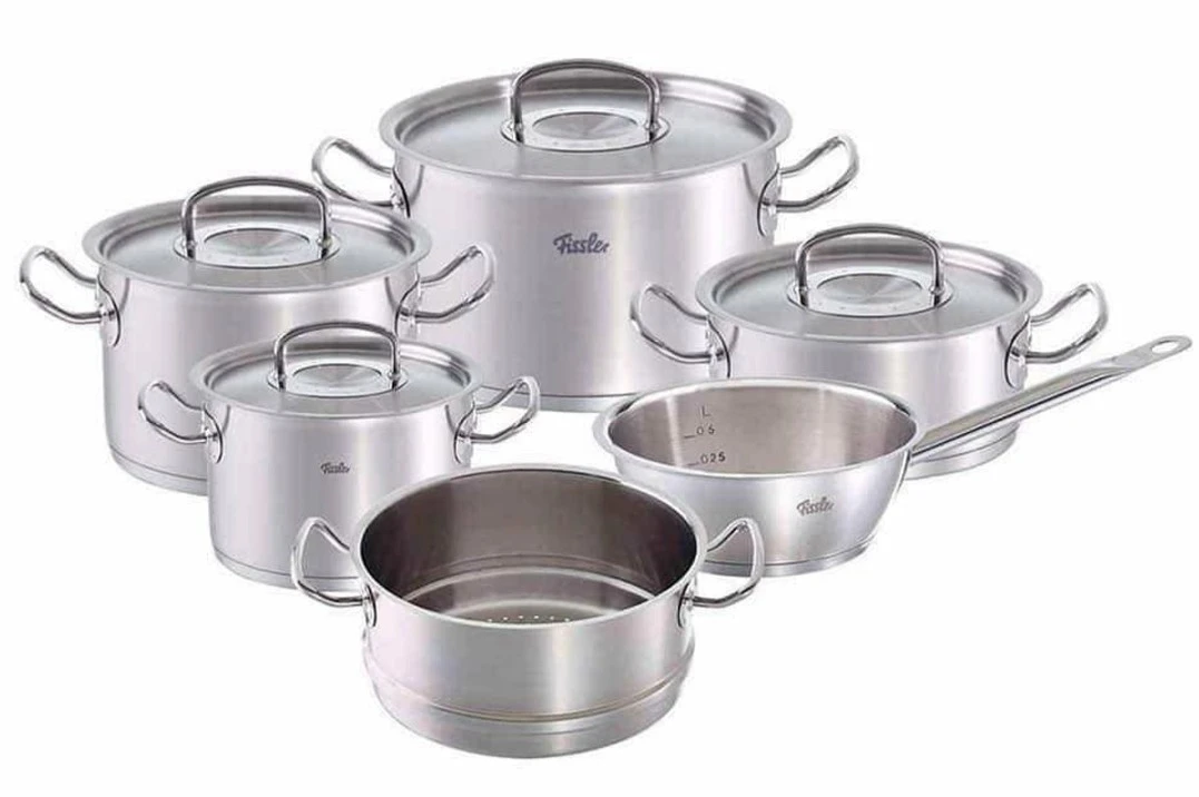 Bộ nồi Fissler Profi Original set 6 kèm xửng hấp