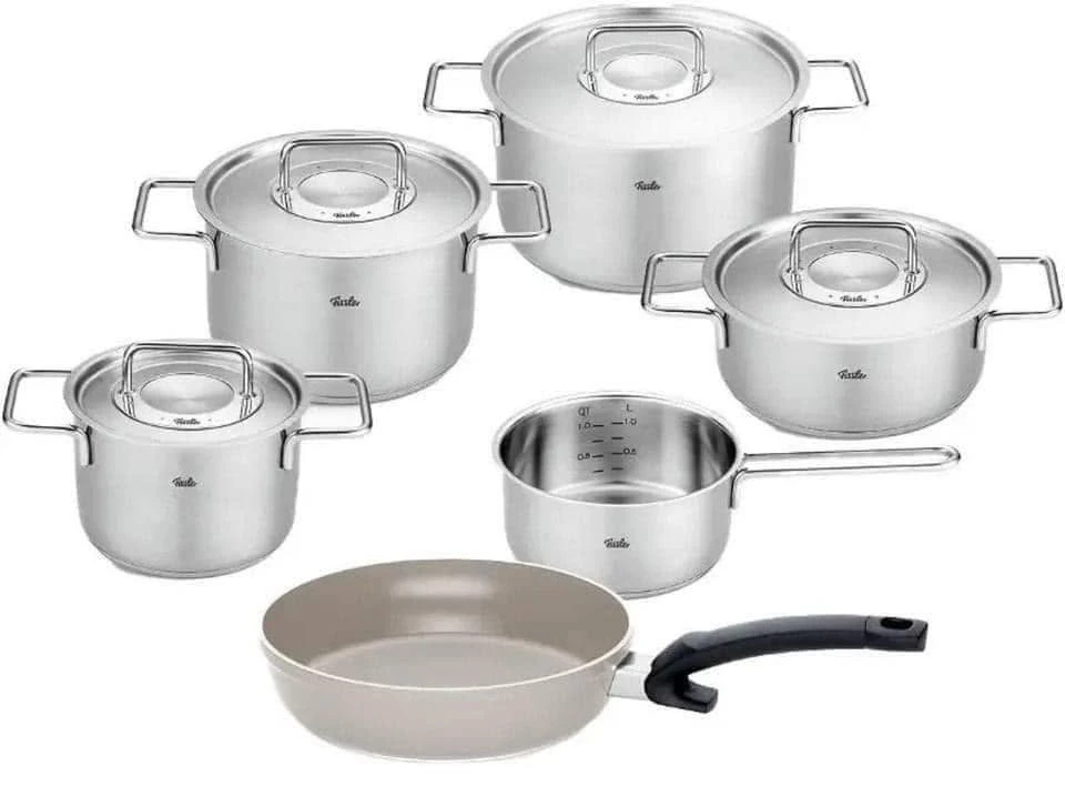 Bộ nồi Fissler Pure Collection 6 món ( 5 nồi + 1 chảo)