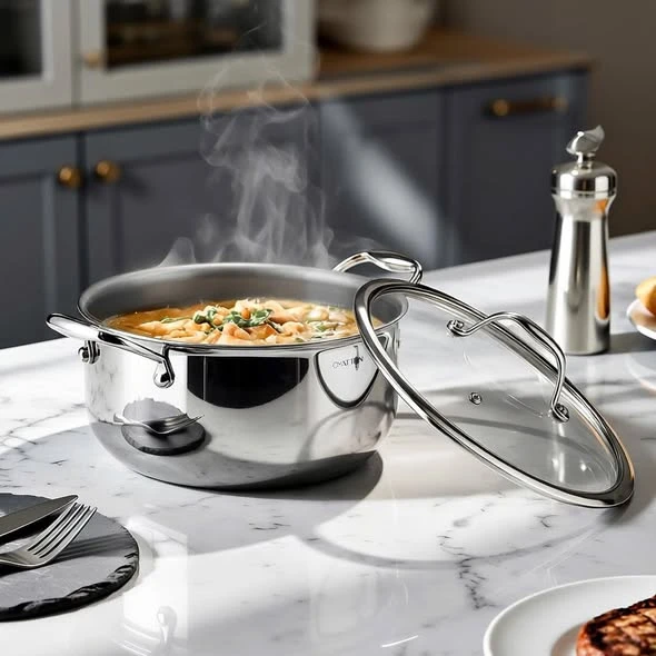 NỒI CANH O841 INOX KHÔNG DÍNH VI ĐIỂM OYATTON 20CM
