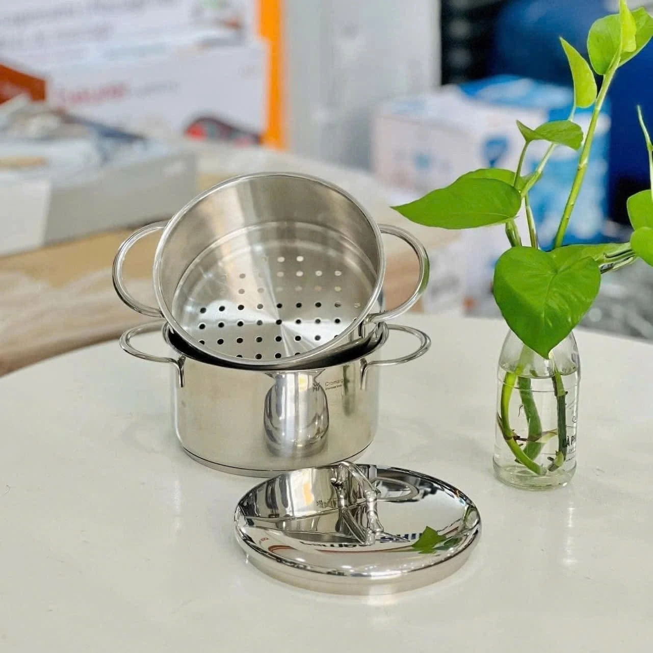 Nồi hấp mini WMF Vegetable Steamer with Lid 16cm