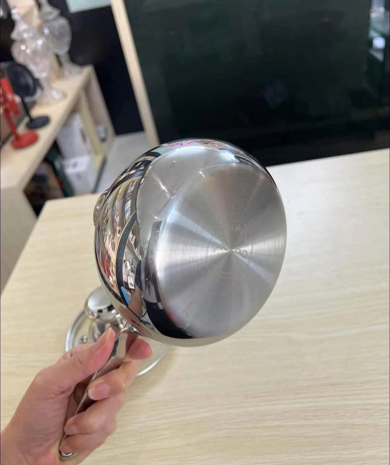 QUÁNH CÓ NẮP INOX CHOCKMEN 12CM