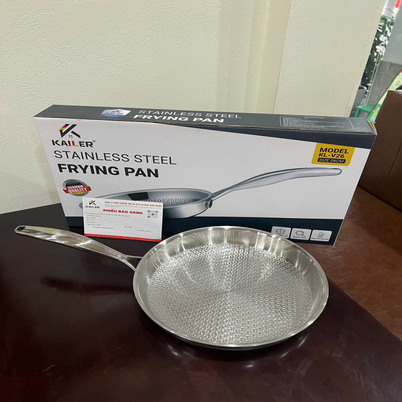 Chảo inox vân hoa Kailer KL-V26 