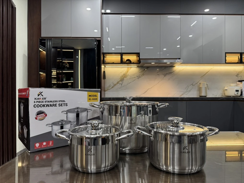 Bộ nồi inox 3 món Kailer KL-6668