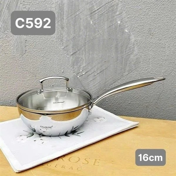 Chảo quánh C592 CHOCKMEN 16cm, inox 18/10, model: CKM-ZQ3L16FD