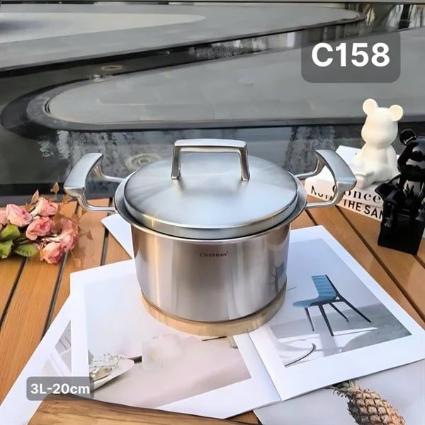 Nồi 5 lớp kẹp đồng C158 CHOCKMEN 20cm, inox 18/10, model: CKM-ZY5L20S