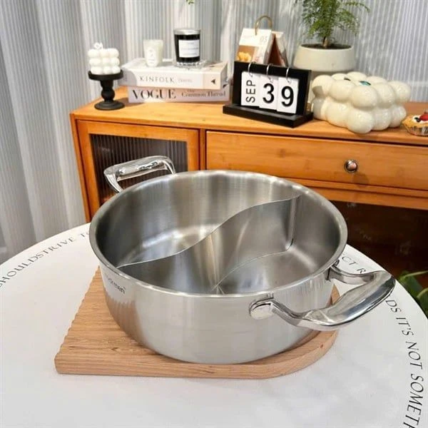 Nồi lẩu hai ngăn C308 CHOCKMEN 30cm, inox 18/10, model : CKM-ZD30HPD