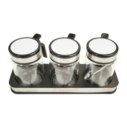 Bộ gia vị cao cấp Kela 3 món kèm khay ( 3 hũ gia vị + khay )
