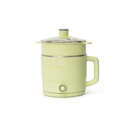 Ca lẩu điện mini có khay hấp Kalpen P6 1.8L Xanh Ngọc