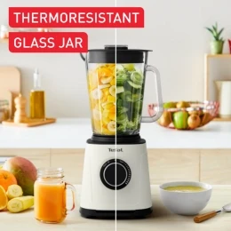 Máy xay sinh tố cối thủy tinh Tefal PerfectMix Essential BL77TAT0 - 1200W - màu kem