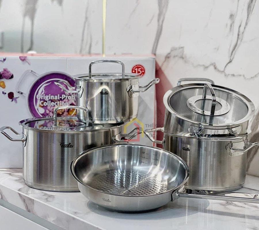 Bộ nồi fissler 5 m&oacute;n