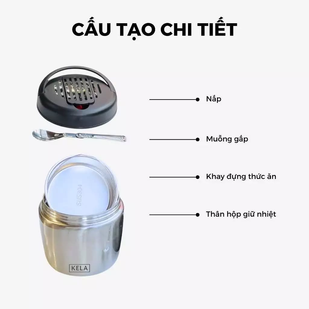 Cặp lồng giữ nhiệt Kela 1.2L&nbsp;l&agrave; lựa chọn l&yacute; tưởng cho d&acirc;n văn ph&ograve;ng