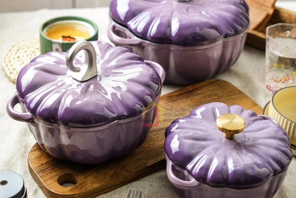 Nồi gang bí 25cm chất lượng